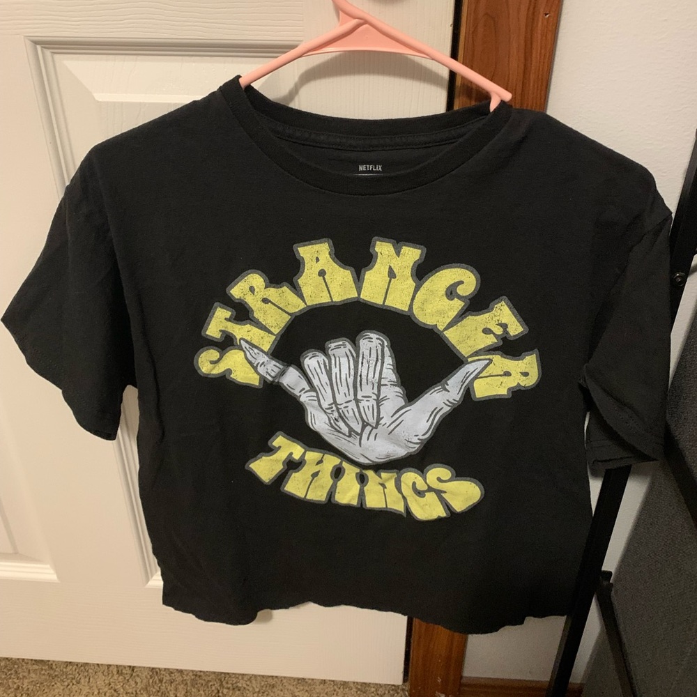 Stranger things cropped tee